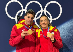Oriol Cardona y Ana Alonso, bronce en el relevo mixto de esqu&iacute; de monta&ntilde;a