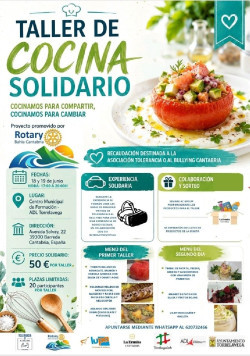 Rotary organiza en Torrelavega un taller de cocina a favor de Tolerancia 0 al Bullying